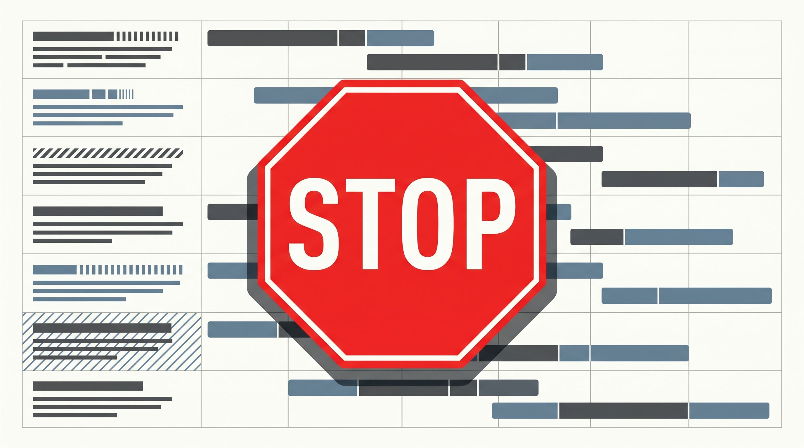 Stoppen statt starten