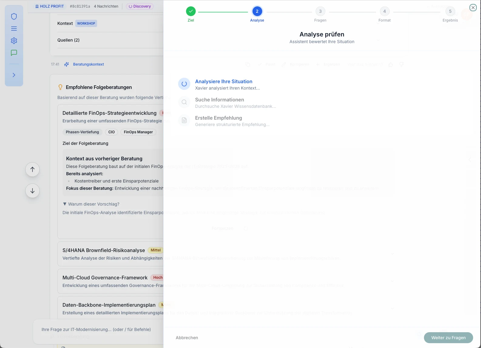 Xavier Discovery-Prozess